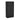 Rivington Tall 2-Door Storage Cabinet in Black, angle view