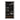 Rivington Tall Glass Door Display Cabinet in Black, angle view