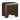 Roland Nightstand in Dark Brown, angle view