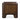 Roland Nightstand in Dark Brown, back view