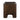 Roland Nightstand in Dark Brown, side view