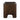 Roland Nightstand in Dark Brown, side view
