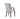 Rowan Wood Vegan Leather Armchair in Light Gray, angle view