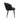 Sable Metal Vegan Leather Side Chair - Set of 2 in Black, angle view