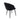 Sable Metal Vegan Leather Side Chair - Set of 2 in Black, angle view