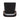 Simone Wood Upholstered Barstool in Black, angle view