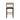 Simone Wood Upholstered Barstool in Linen, front view