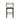 Simone Wood Upholstered Barstool in White Glacier, front view
