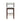 Simone Wood Upholstered Barstool in White Glacier, front view
