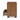 Stafford 3-Drawer Nightstand in Warm Brown Burl, drawers open