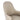 Tiffany Wood Upholstered Armchair in Taupe, angle view