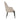 Tiffany Wood Upholstered Armchair in Taupe, angle view