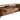Garrison 85" Fluted TV Stand in Golden Brown, angle view