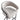 Willa Metal Upholstered Barstool in Light Gray, detail