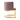 Willa Metal Velvet Accent Chair in Blush, angle view