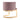 Willa Metal Velvet Accent Chair in Blush, angle view