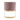 Willa Metal Velvet Accent Chair in Blush, angle view
