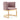 Willa Metal Velvet Accent Chair in Blush, angle view