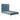 Wisteria Upholstered Velvet Full Bed in Blue, angle view