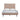 Wisteria Upholstered Velvet Full Bed in Nude, front view