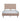 Wisteria Upholstered Velvet Full Bed in Nude, front view