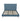 Wisteria Upholstered Velvet King Bed in Blue, front view