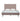 Wisteria Upholstered Velvet Queen Bed in Blush, front view