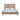 Wisteria Upholstered Velvet Queen Bed in Nude, front view