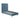 Wisteria Upholstered Velvet Twin Bed in Blue, angle view