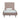 Wisteria Upholstered Velvet Twin Bed in Blush, front view
