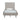 Wisteria Upholstered Velvet Twin Bed in Greige, front view